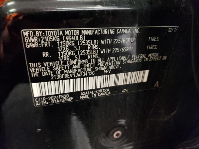 2018 TOYOTA RAV4 LE - 2T3BFREV1JW734126