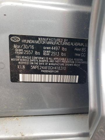 2016 HYUNDAI SONATA SE 5NPE24AF0GH418310