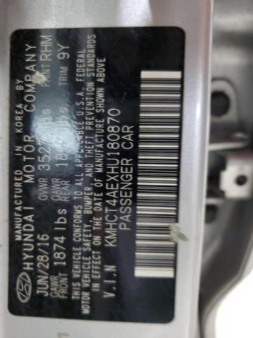 2017 HYUNDAI ACCENT SE KMHCT4AEXHU180870