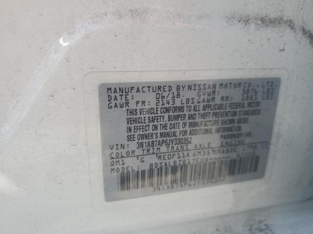 2018 NISSAN SENTRA S - 3N1AB7AP6JY330352