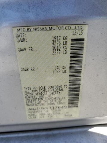 2016 NISSAN ALTIMA 2.5 - 1N4AL3APXGN317649