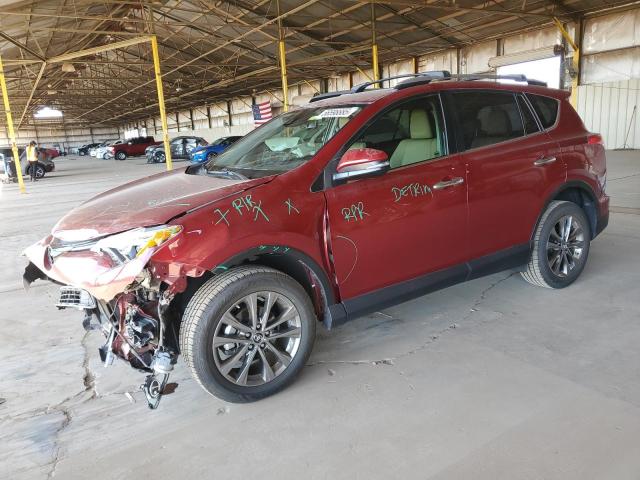 TOYOTA RAV4 LIMIT 2018 red  gas JTMYFREV9JD130654 photo #1