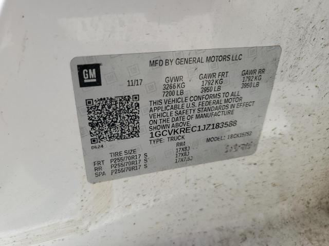 2018 CHEVROLET SILVER1500 1GCVKREC1JZ183588