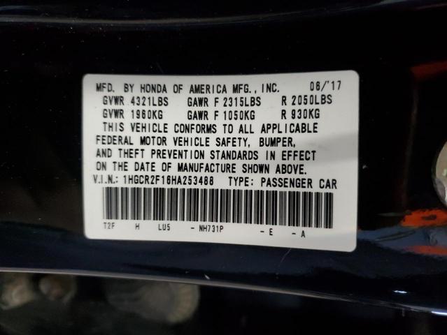 2017 HONDA ACCORD SPO 1HGCR2F16HA253488