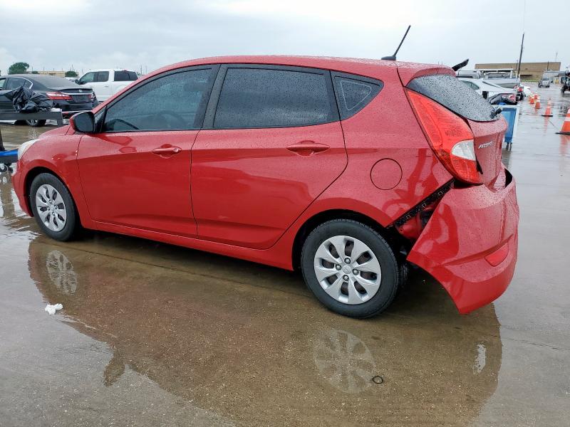 HYUNDAI ACCENT SE 2017 red  Gasoline KMHCT5AEXHU316064 photo #3