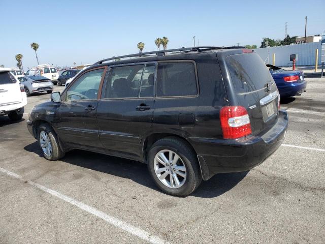 TOYOTA HIGHLANDER 2006 black  hybrid engine JTEDW21A660011088 photo #3