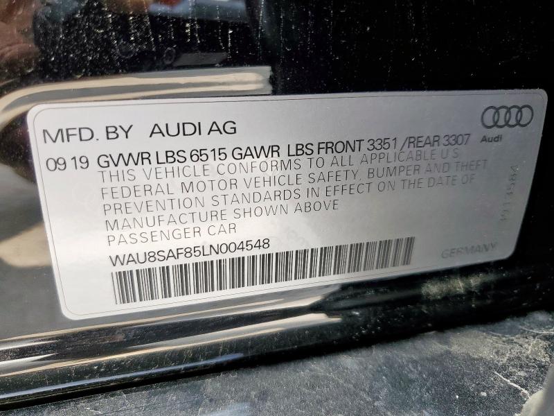 2020 AUDI S8 - WAU8SAF85LN004548