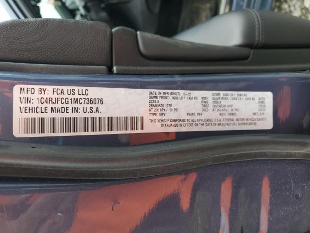 2021 JEEP GRAND CHER - 1C4RJFCG1MC736076