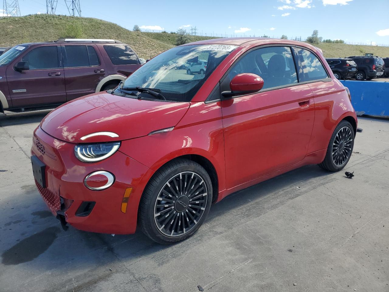 FIAT 500E E RED