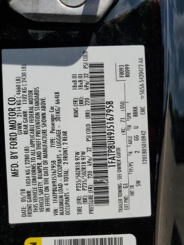 2018 FORD MUSTANG - 1FATP8UH9J5167958
