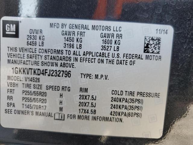 2015 GMC ACADIA DEN 1GKKVTKD4FJ232796