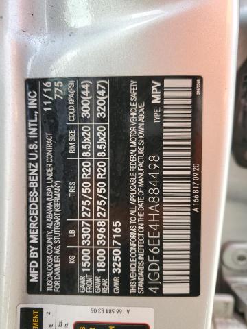 2017 MERCEDES-BENZ GLS 450 4M - 4JGDF6EE4HA884498
