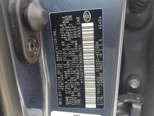 4t1jz1fb7nu084791 - 2022 Toyota avalon xle - #55754715