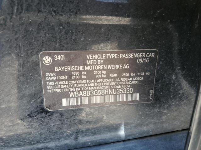 2017 BMW 340 I - WBA8B3G58HNU35330