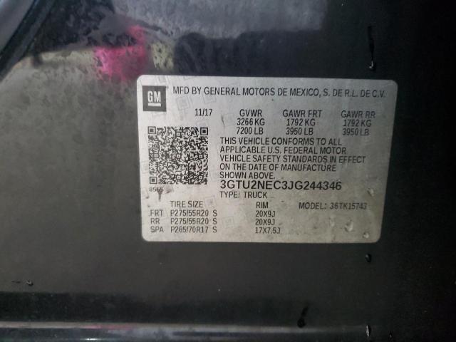 2018 GMC SIERRA K15 - 3GTU2NEC3JG244346