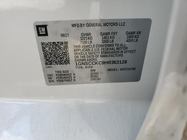 1gnscckc9hr363128 - 2017 Chevrolet tahoe c1500 premier - #58798365