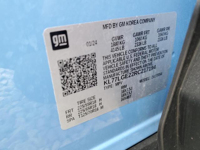 2024 CHEVROLET TRAX 1RS - KL77LGE22RC217194