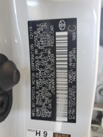 2020 TOYOTA PRIUS L JTDKARFU5L3110839