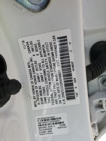 2019 HONDA CIVIC SI 2HGFC1E52KH700677