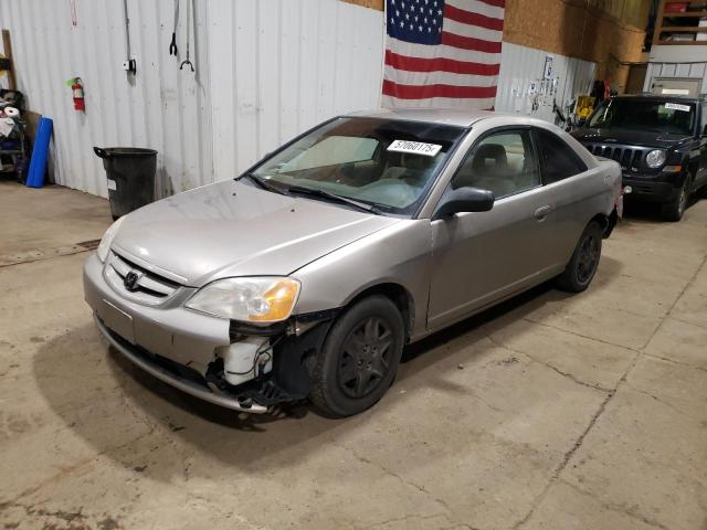 HONDA CIVIC LX 2003 silver  gas 1HGEM22533L046554 photo #1