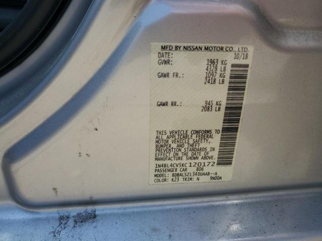 2019 NISSAN ALTIMA SR - 1N4BL4CV5KC120172