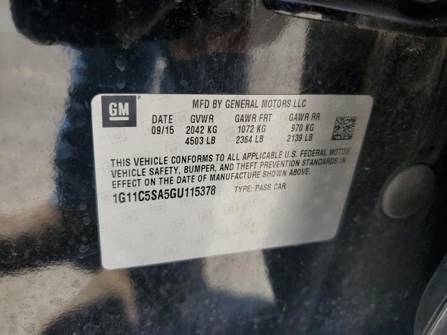2016 CHEVROLET MALIBU LIM - 1G11C5SA5GU115378