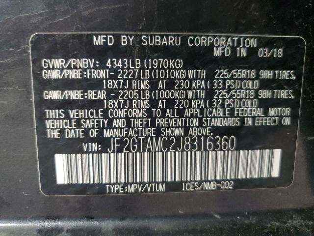 2018 SUBARU CROSSTREK - JF2GTAMC2J8316360