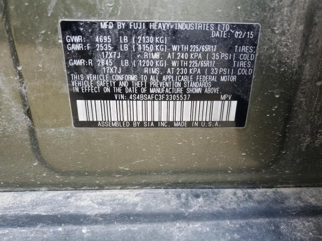 2015 SUBARU OUTBACK 2. - 4S4BSAFC3F3305537