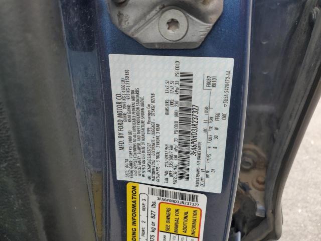 2018 FORD FUSION SE - 3FA6P0HD3JR237327