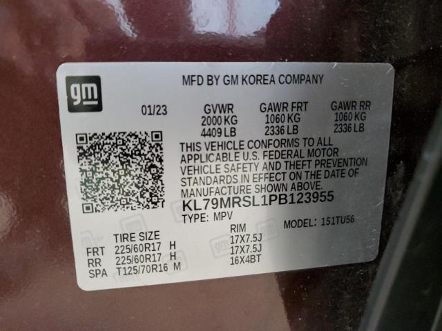 2023 CHEVROLET TRAILBLAZE KL79MRSL1PB123955