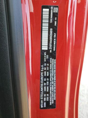 2024 FIAT 500 E RED ZFAFFAA43RX204819