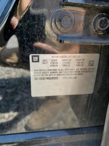 2017 CHEVROLET IMPALA LT - 1G1105S31HU206563