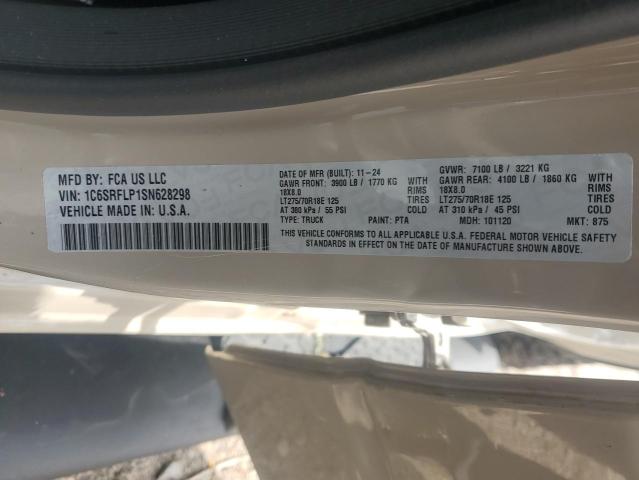 2025 RAM 1500 REBEL 1C6SRFLP1SN628298