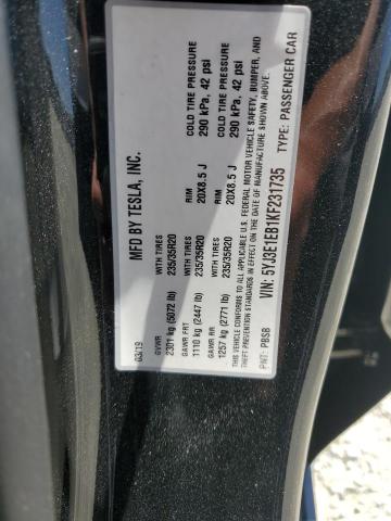 2019 TESLA MODEL 3 - 5YJ3E1EB1KF231735