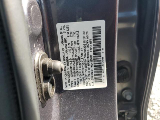 2016 HONDA CR-V EXL - 2HKRM3H7XGH520072