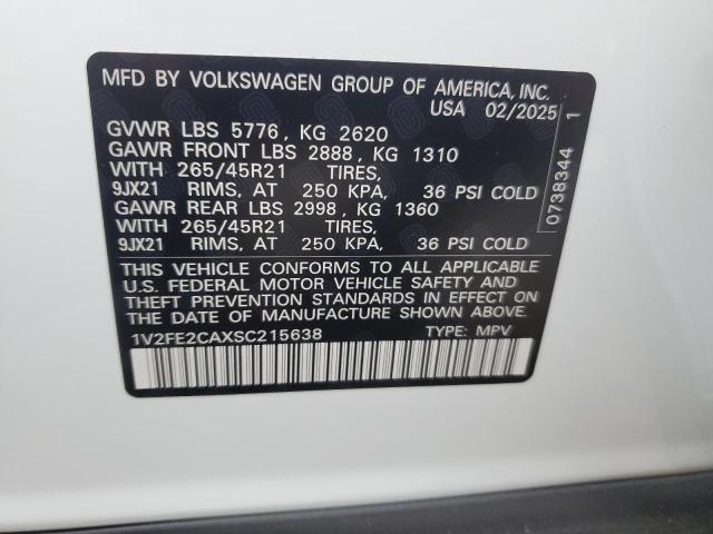 2025 VOLKSWAGEN ATLAS CROS - 1V2FE2CAXSC215638