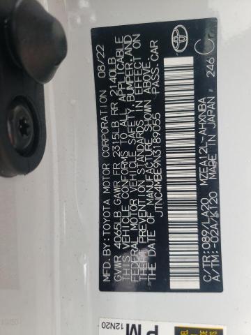 2022 TOYOTA COROLLA XS - JTNC4MBE9N3189055
