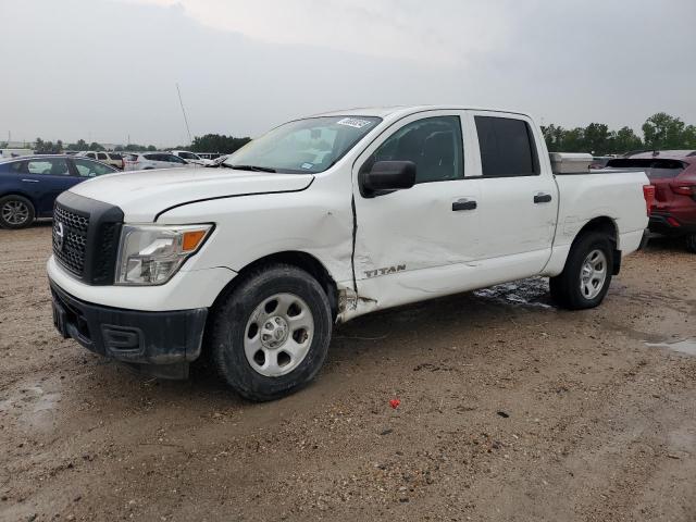NISSAN TITAN S 2017 white  gas 1N6AA1EJ1HN559884 photo #1