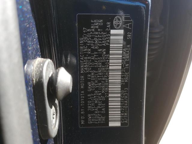 2017 TOYOTA COROLLA L - 2T1BURHE5HC940426