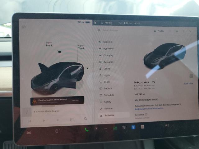 2022 TESLA MODEL 3 - 5YJ3E1EB2NF186082