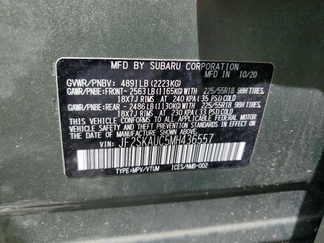 2021 SUBARU FORESTER L JF2SKAUC5MH436557