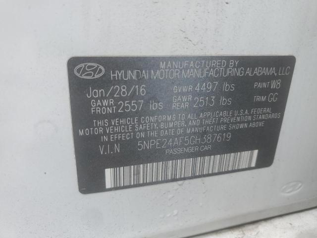 2016 HYUNDAI SONATA SE - 5NPE24AF5GH387619