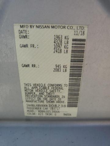 2019 NISSAN ALTIMA S - 1N4BL4BVXKN308238