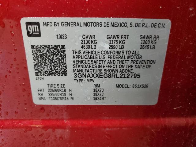 2024 CHEVROLET EQUINOX PR 3GNAXXEG8RL212795