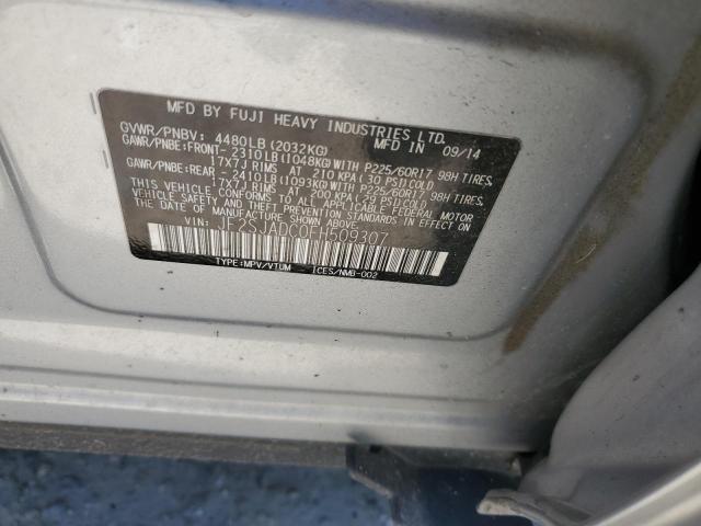 2015 SUBARU FORESTER JF2SJADC0FH509307