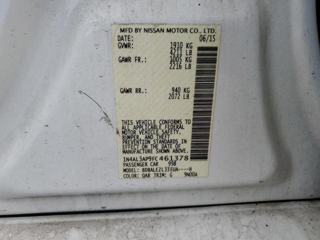 2015 NISSAN ALTIMA 2.5 - 1N4AL3AP9FC461378