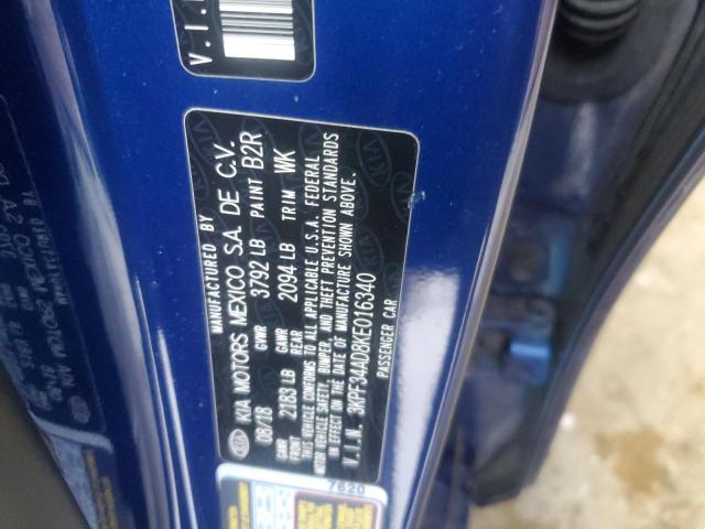 2019 KIA FORTE GT L 3KPF34AD8KE016340