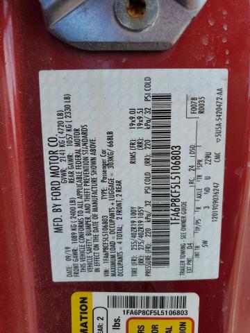 2020 FORD MUSTANG GT - 1FA6P8CF5L5106803