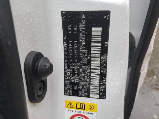 2019 LEXUS RX 350 BAS 2T2BZMCA4KC189024