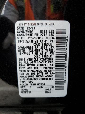 2025 NISSAN ARIYA ENGA JN8AF0BE7SM464107